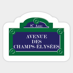 Champs-Élysées Sticker